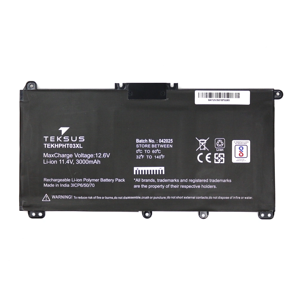 Teksus Laptop Battery Compatible For HP Pavilion HT03XL view 2